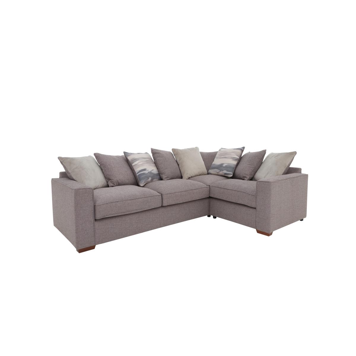 Cory Small Fabric Corner Scatter Back Sofa - Natural – image 7
