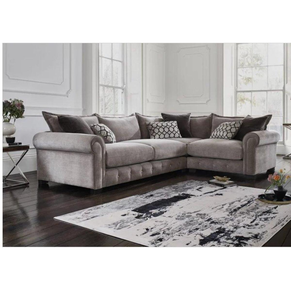 Alexander and James - Sumptuous Corner Sofa and Footstool – image 2