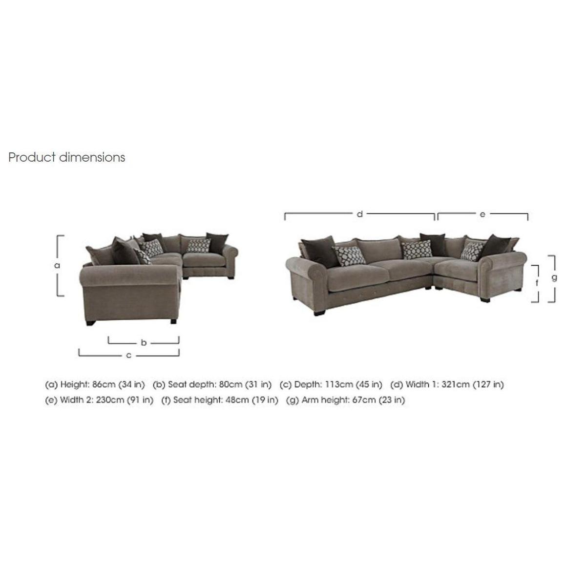 Alexander and James - Sumptuous Corner Sofa and Footstool – image 3