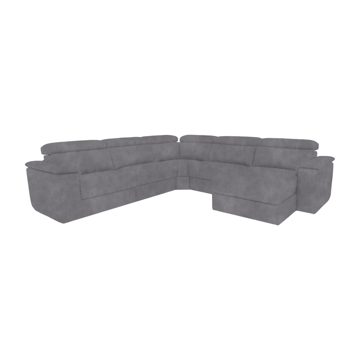 Nicoletti Italia - Davide Large Fabric Right Hand Facing Corner Sofa with Chaise End - Selma Topo – image 1