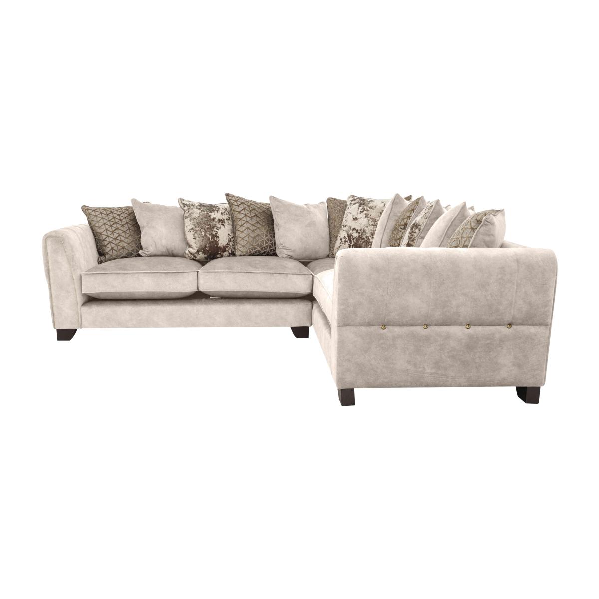 Ariana Small Fabric Pillow Back Right Hand Facing Corner Sofa - Cream – image 1