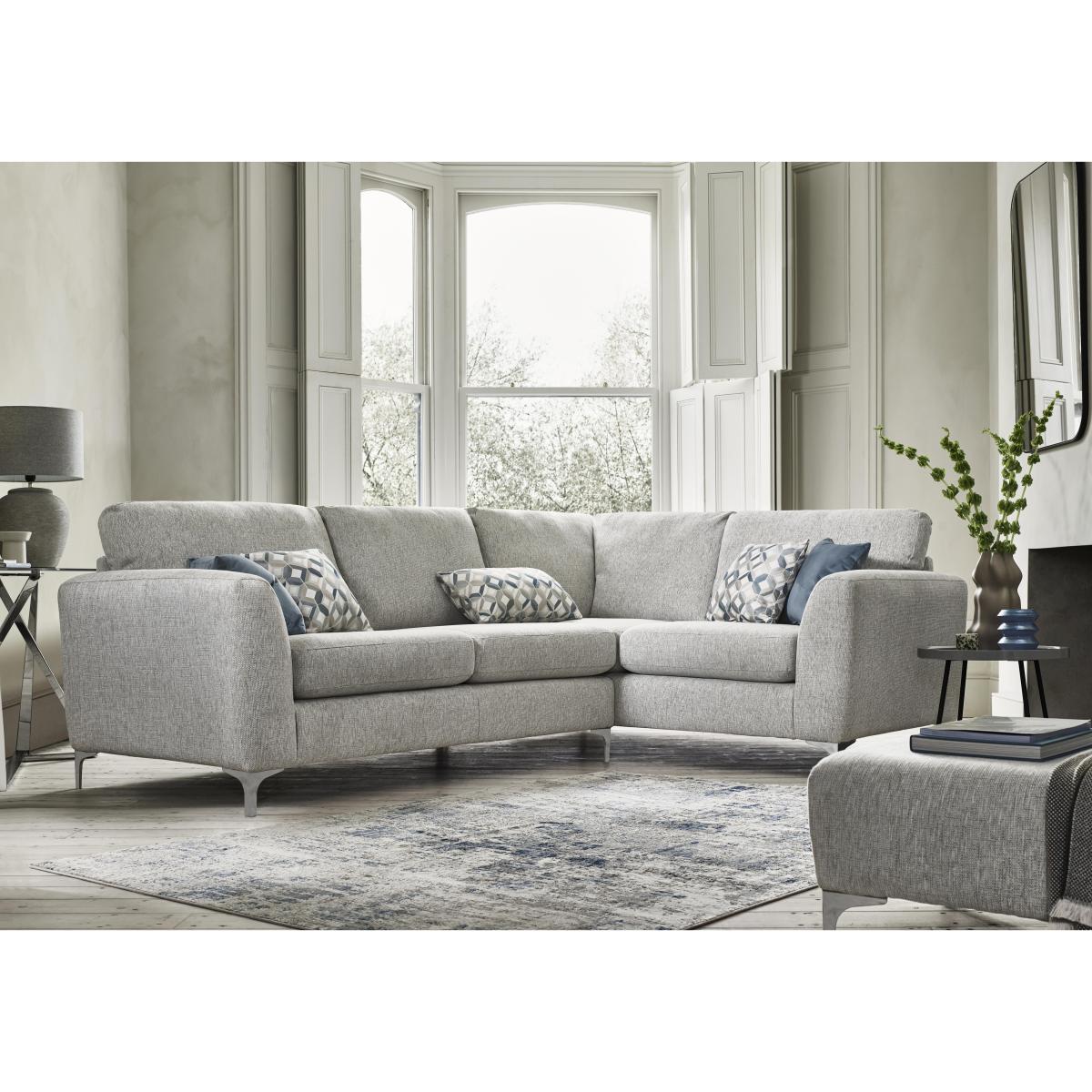 Pippa Fabric Small Left Hand Facing Corner Sofa - Slate – image 2