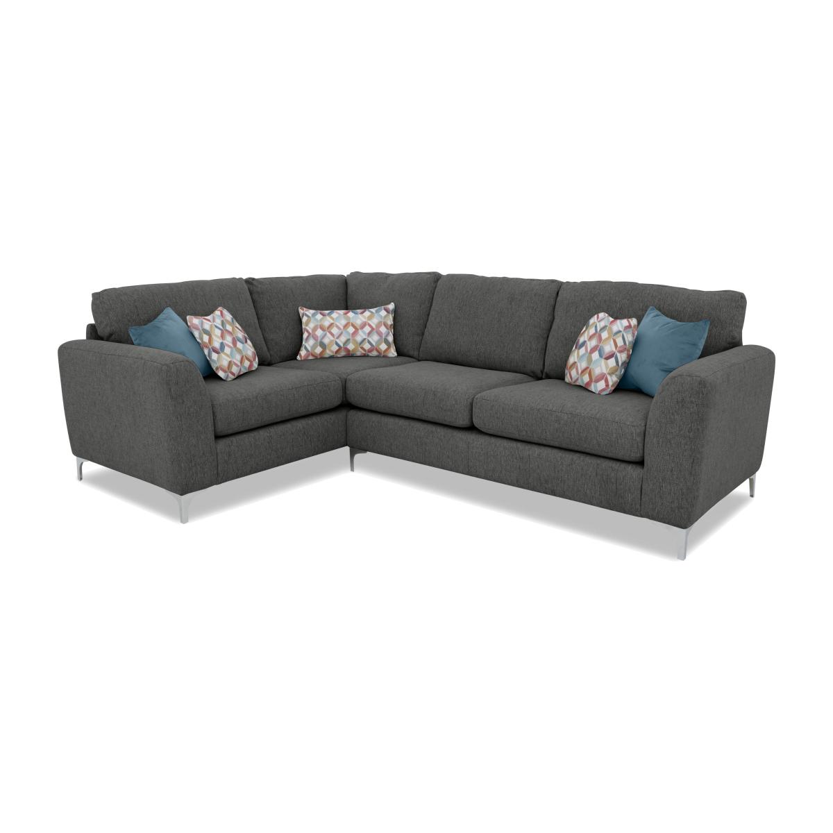 Pippa Fabric Small Left Hand Facing Corner Sofa - Slate – image 1