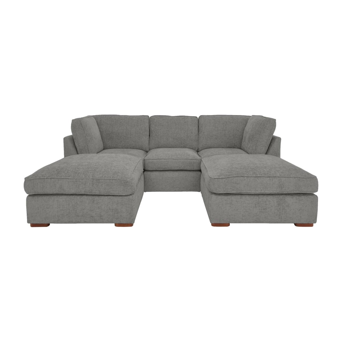 Emilia Small U-Shaped Corner Sofa - Grey – image 1