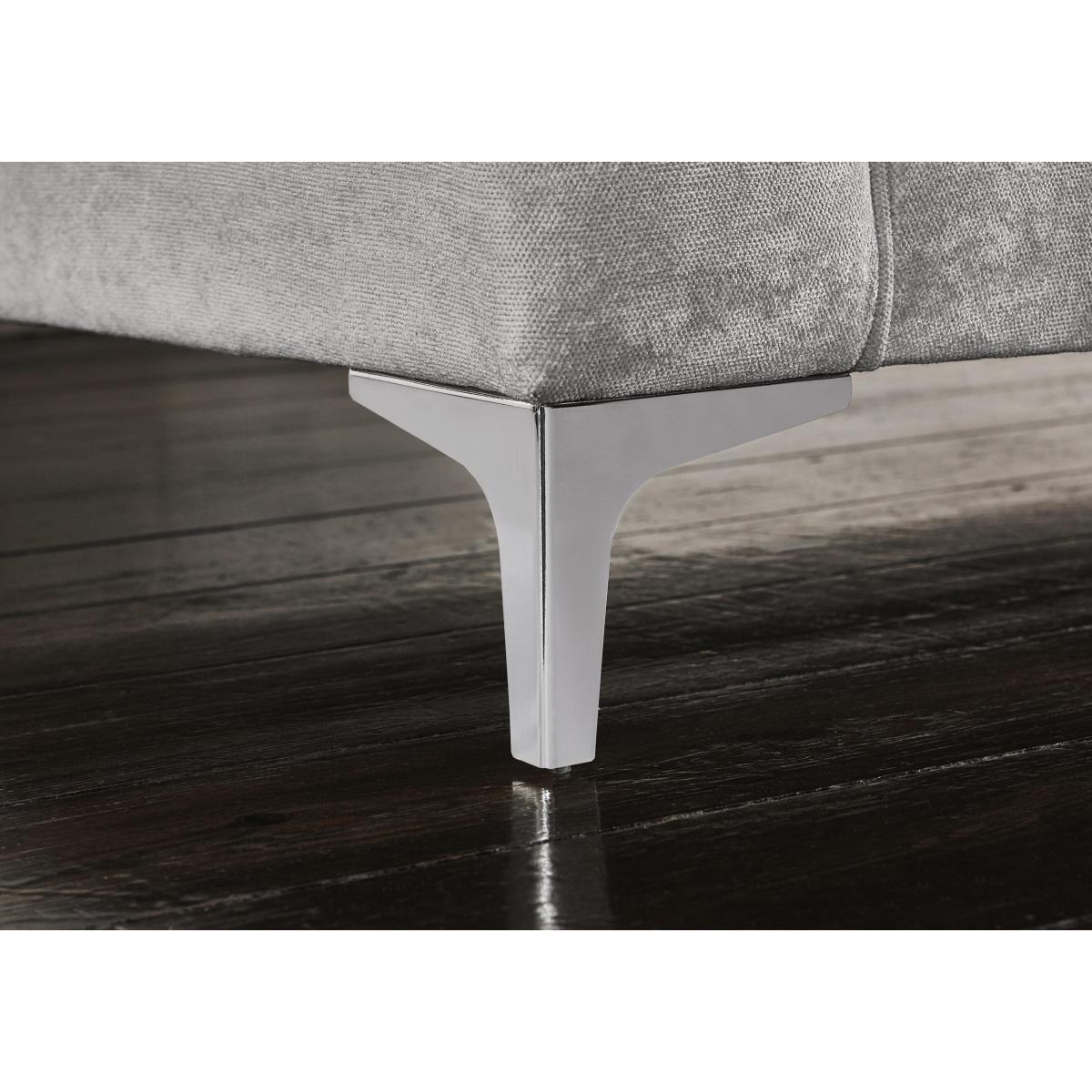 Legend Classic Back Fabric Right Hand Facing Corner Sofa - Kingston Silver – image 5