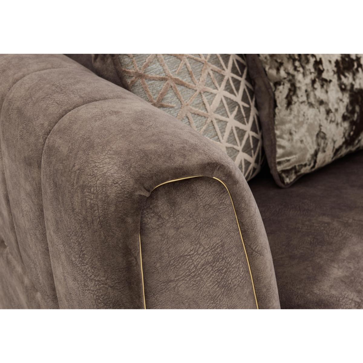 Ariana Large Fabric Classic Back Corner Sofa - Dapple Mink – image 3
