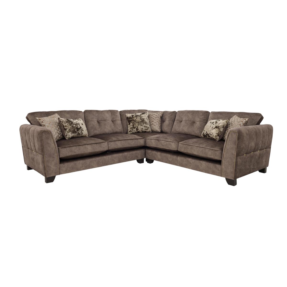 Ariana Large Fabric Classic Back Corner Sofa - Dapple Mink – image 6