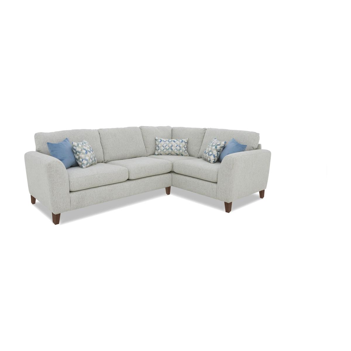 Pippa Fabric Small Right Hand Facing Corner Sofa - Spring Sea/Sky Wd Ft – image 1