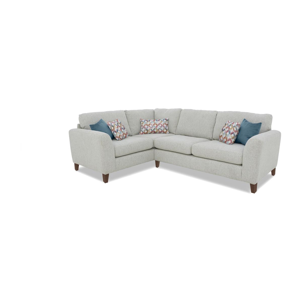 Pippa Fabric Small Left Hand Facing Corner Sofa - Teal – image 1