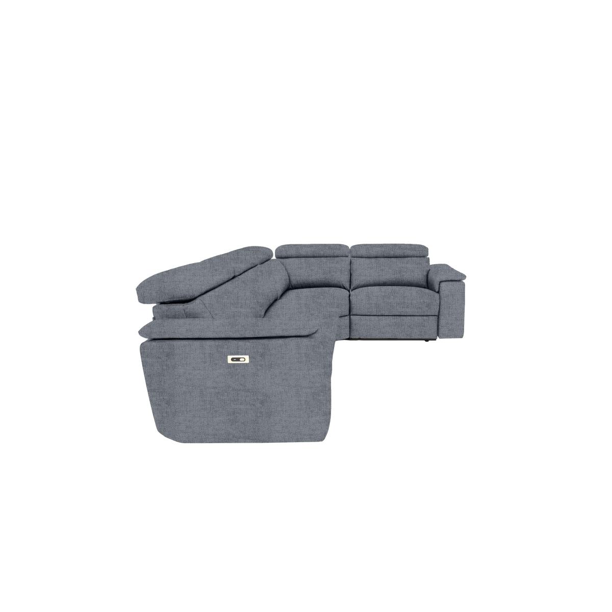 Nicoletti Italia - Davide Small Fabric Right Hand Facing Corner Sofa with Power Recliner - Selma Rosso – image 5