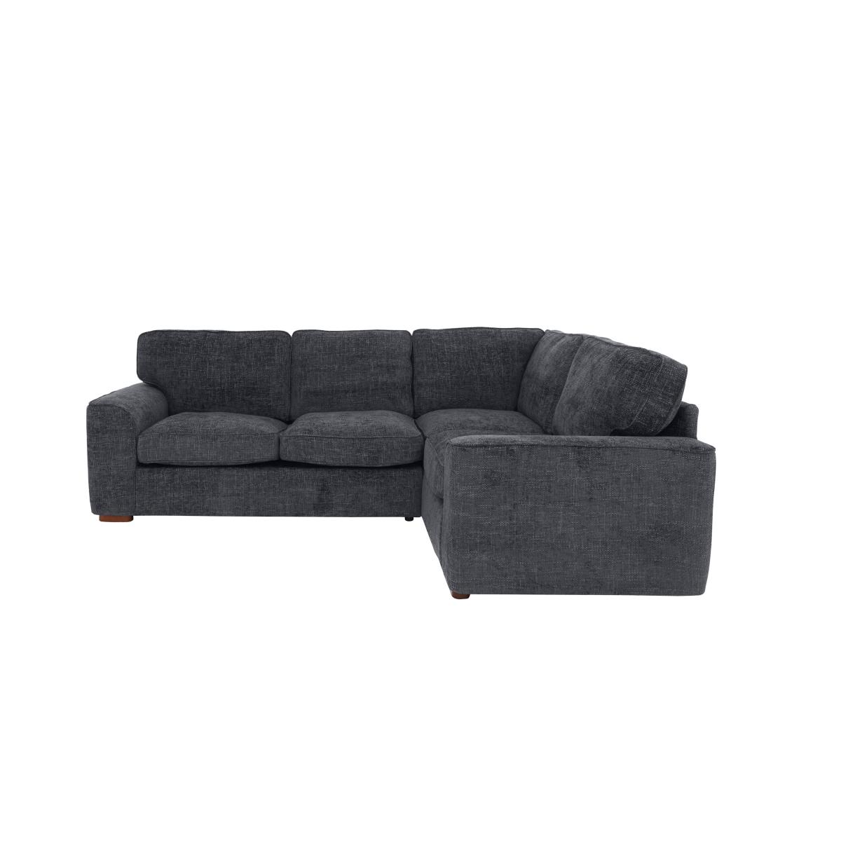 Emilia Small Fabric Corner Sofa - Brown – image 7