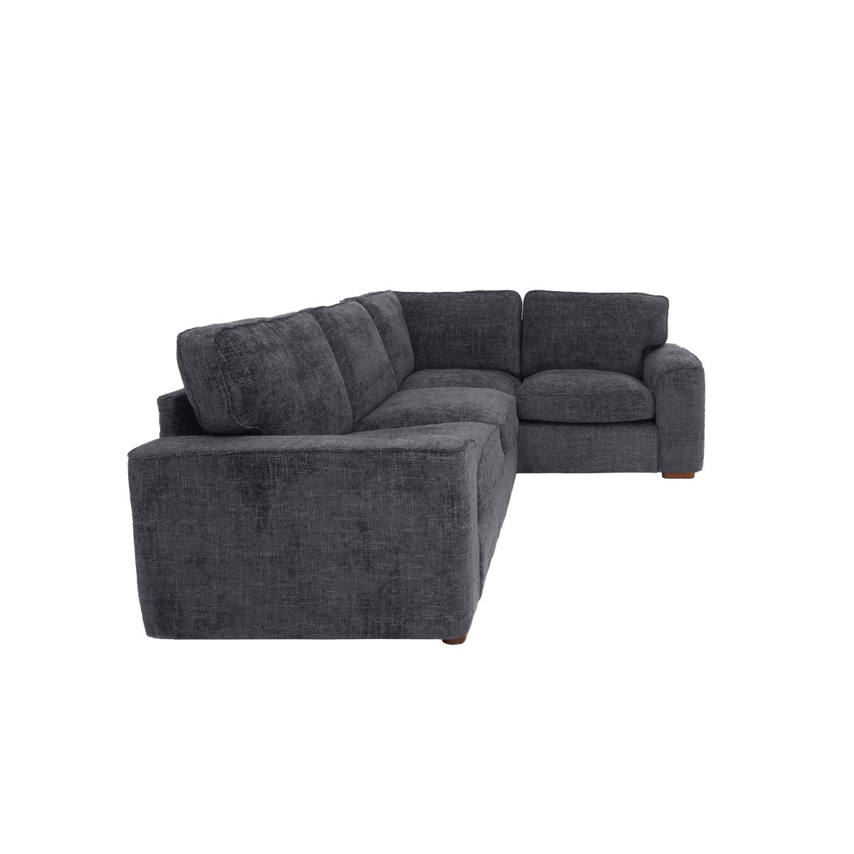 Emilia Small Fabric Corner Sofa - Brown – image 8