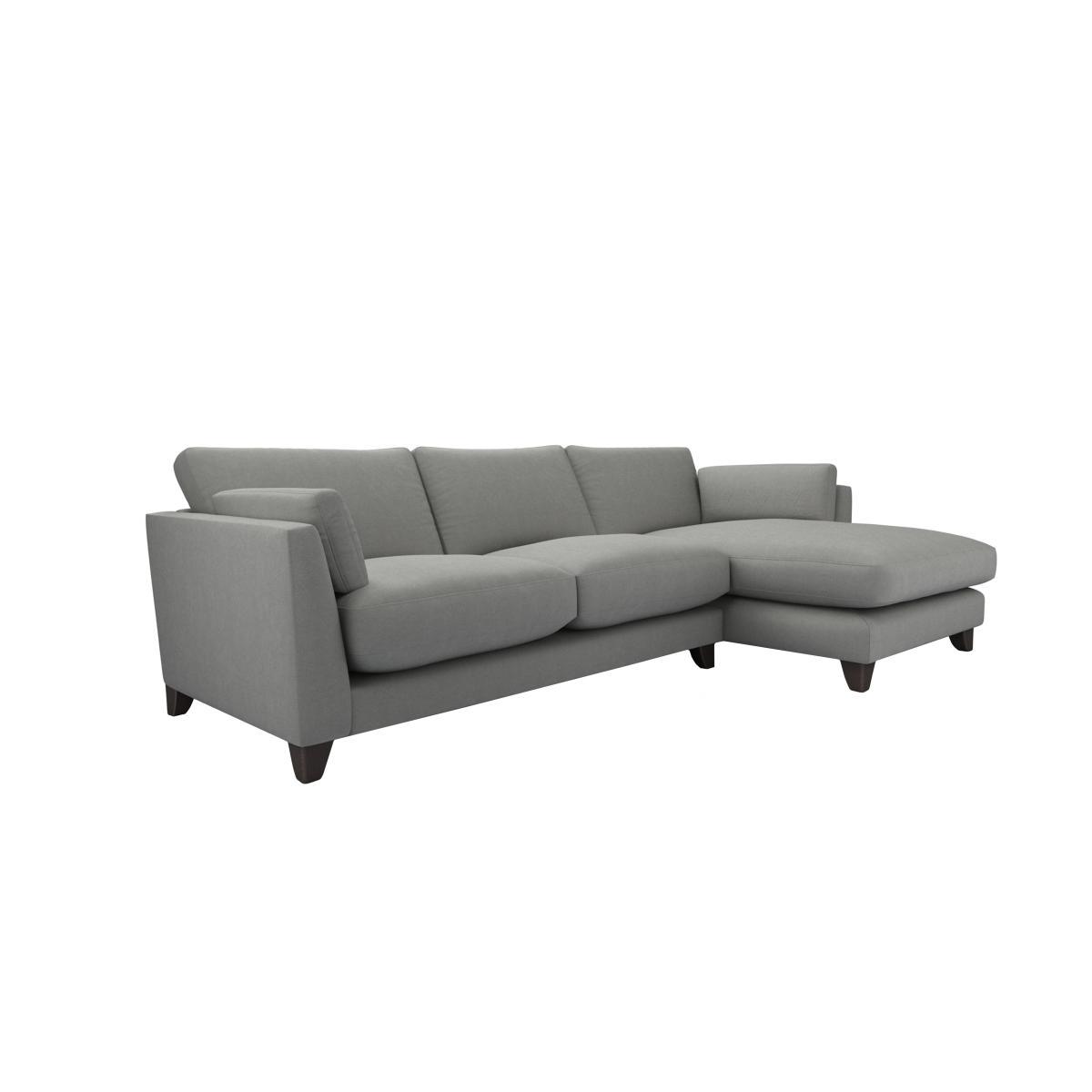 The Lounge Co. - Peyton 3 Seater Fabric Chaise End Sofa - Grey – image 3