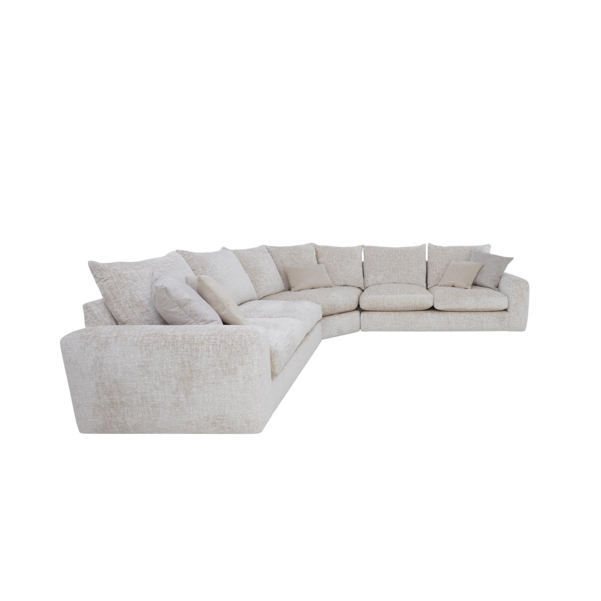 Boutique Pandora Large Corner Fibre Fill Sofa - Denby Silver – image 5