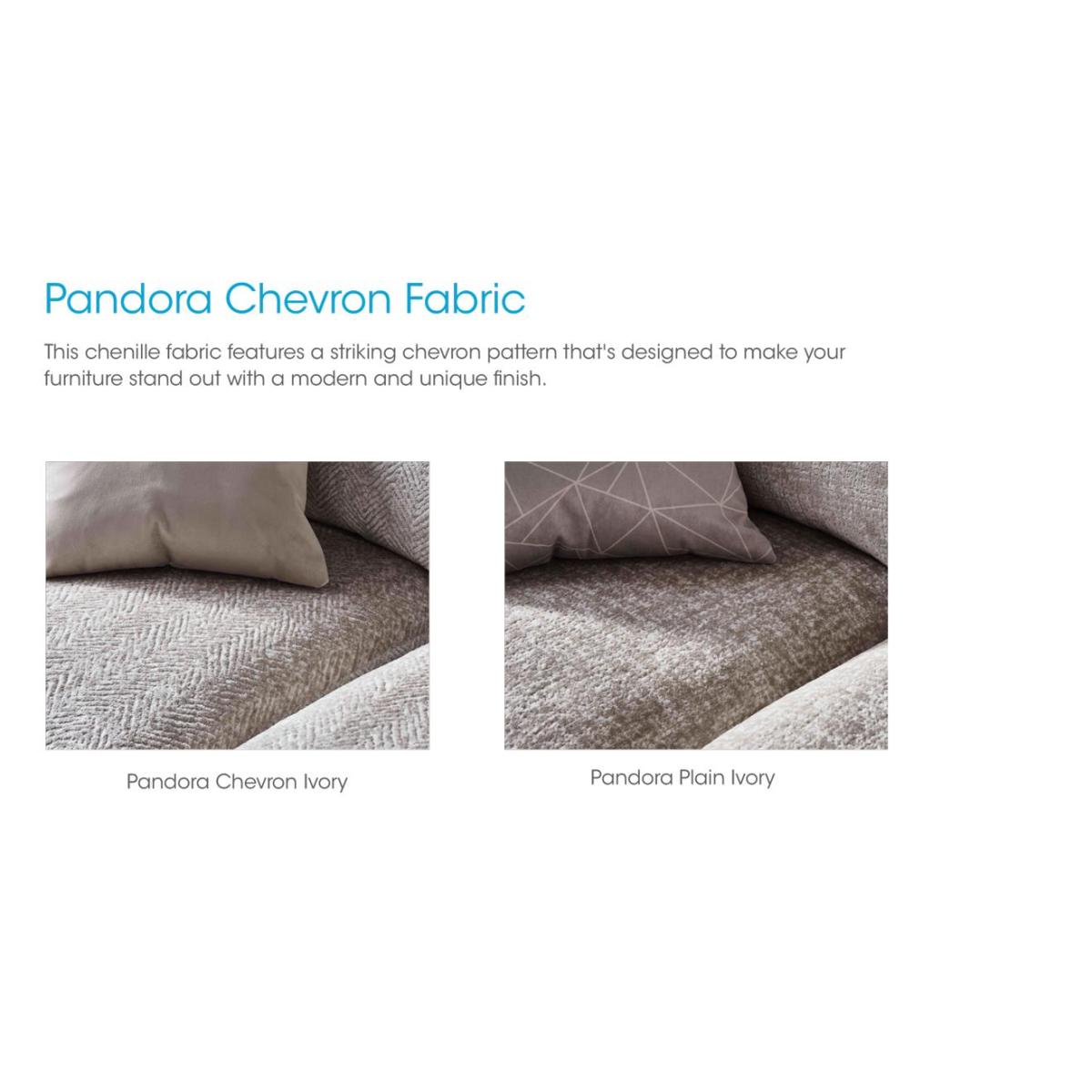 Boutique Pandora Large Corner Fibre Fill Sofa - Denby Silver – image 6
