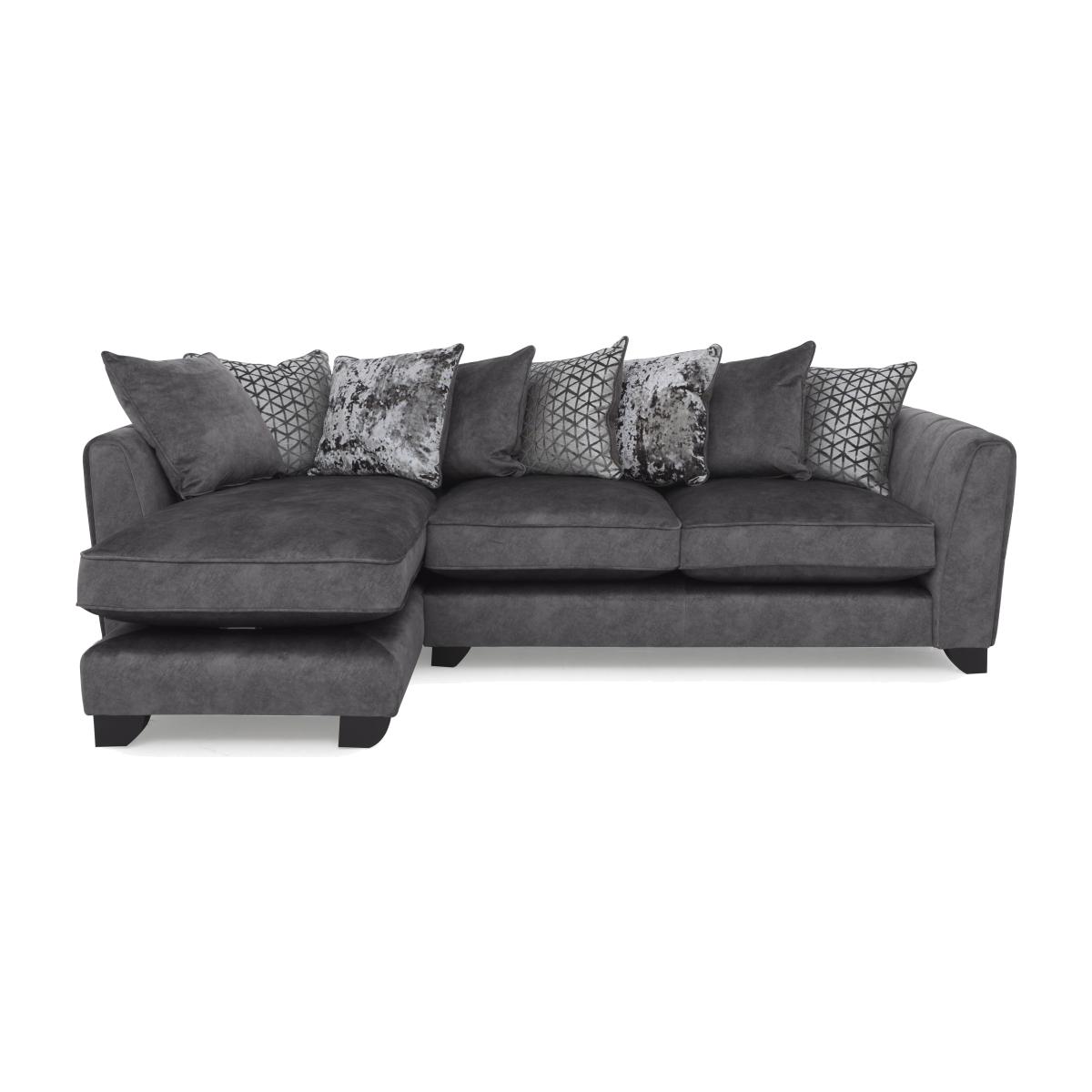 Ariana Fabric Pillow Back Left Hand Facing Chaise End Sofa - Dapple Moleskin – image 1