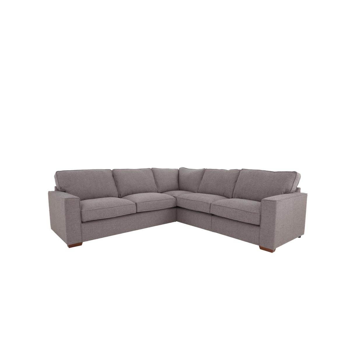 Cory Large Fabric Corner Classic Back Sofa - Grey – image 7