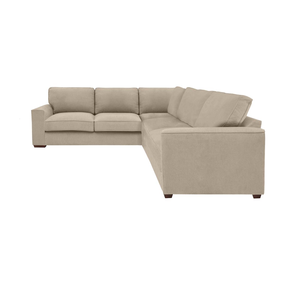 Cory Large Fabric Corner Classic Back Sofa - Grey – image 1