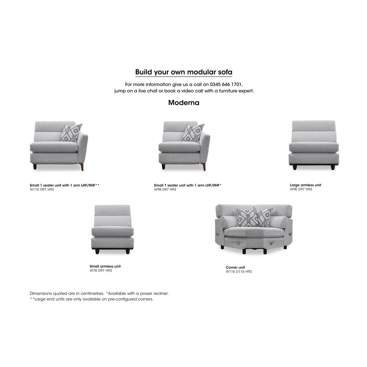 Moderna Right Hand Facing Corner Sofa – image 7