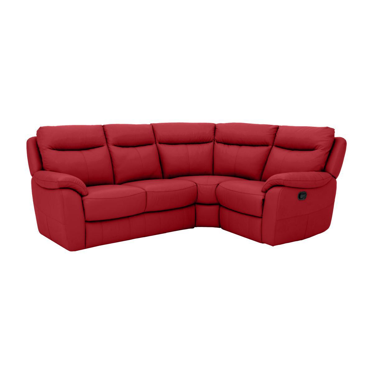 Snug Compact Leather Corner Sofa- World of Leather – image 1