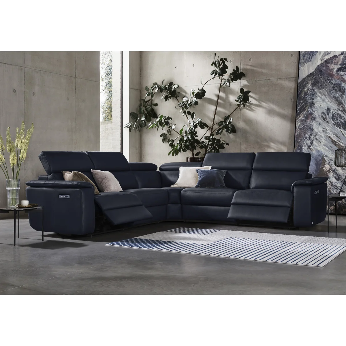 Nicoletti - Canto Large Leather Corner Sofa - Torello Fango – image 2