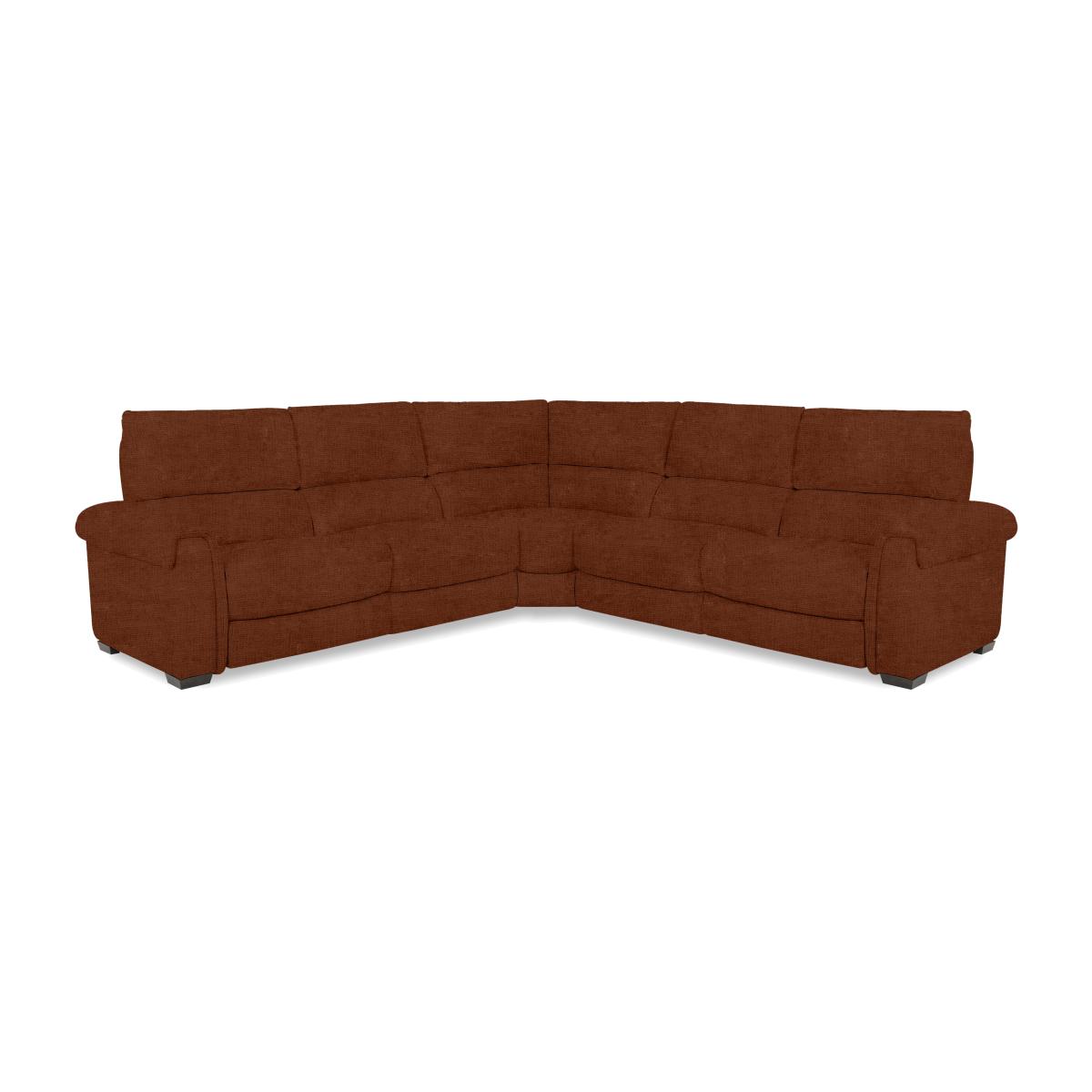 Nixon Fabric Large Left Hand Facing Corner Sofa with Power Recliner - R273 Caramel – image 1