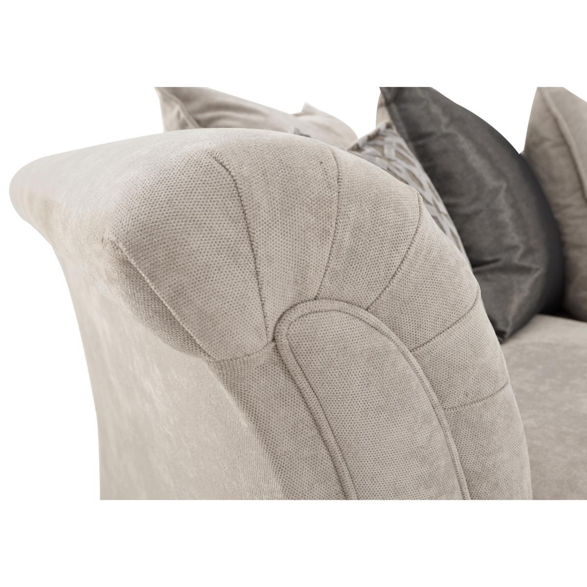 Holly Small Fabric Pillow Back Corner Sofa Without Studs – image 2