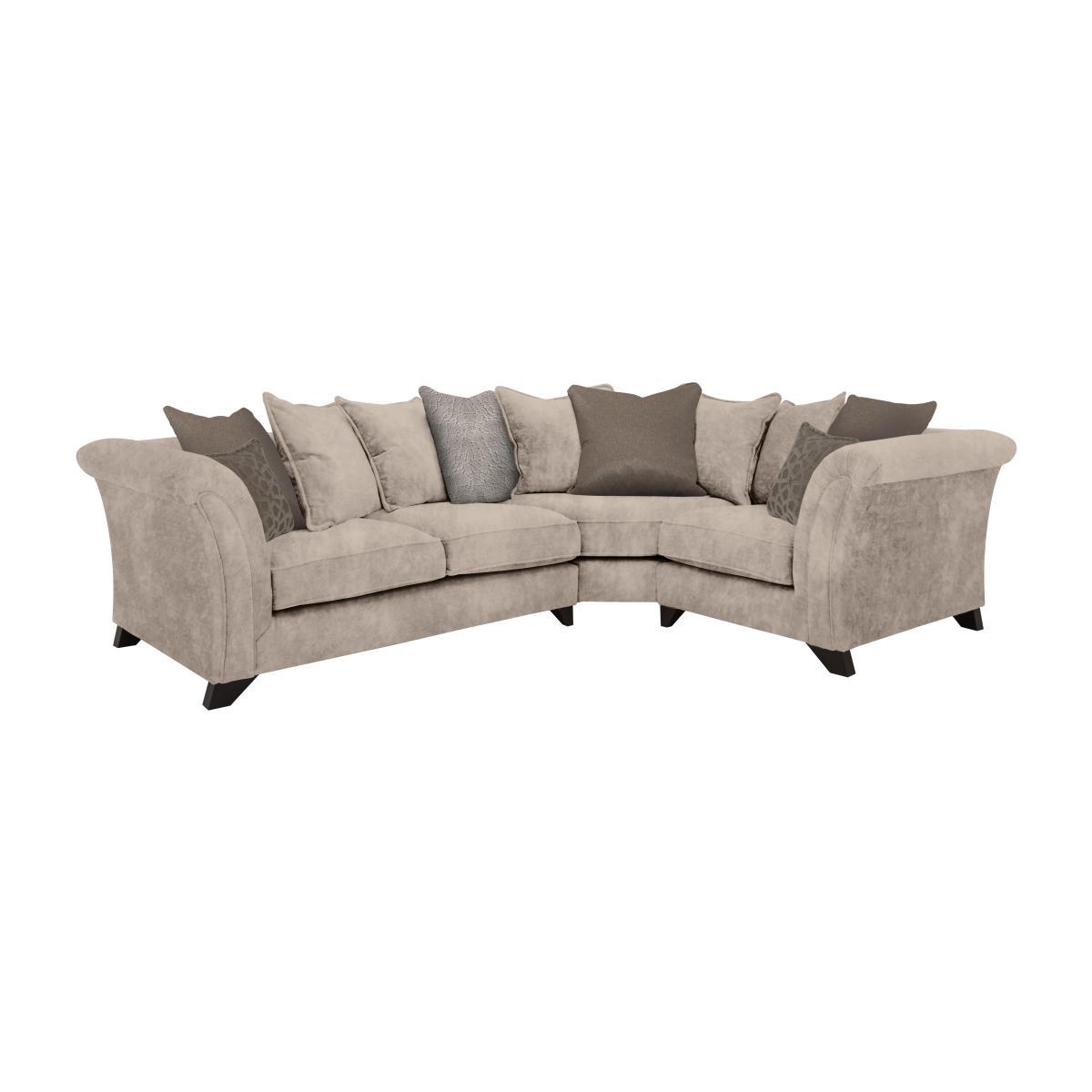 Holly Small Fabric Pillow Back Corner Sofa Without Studs – image 1