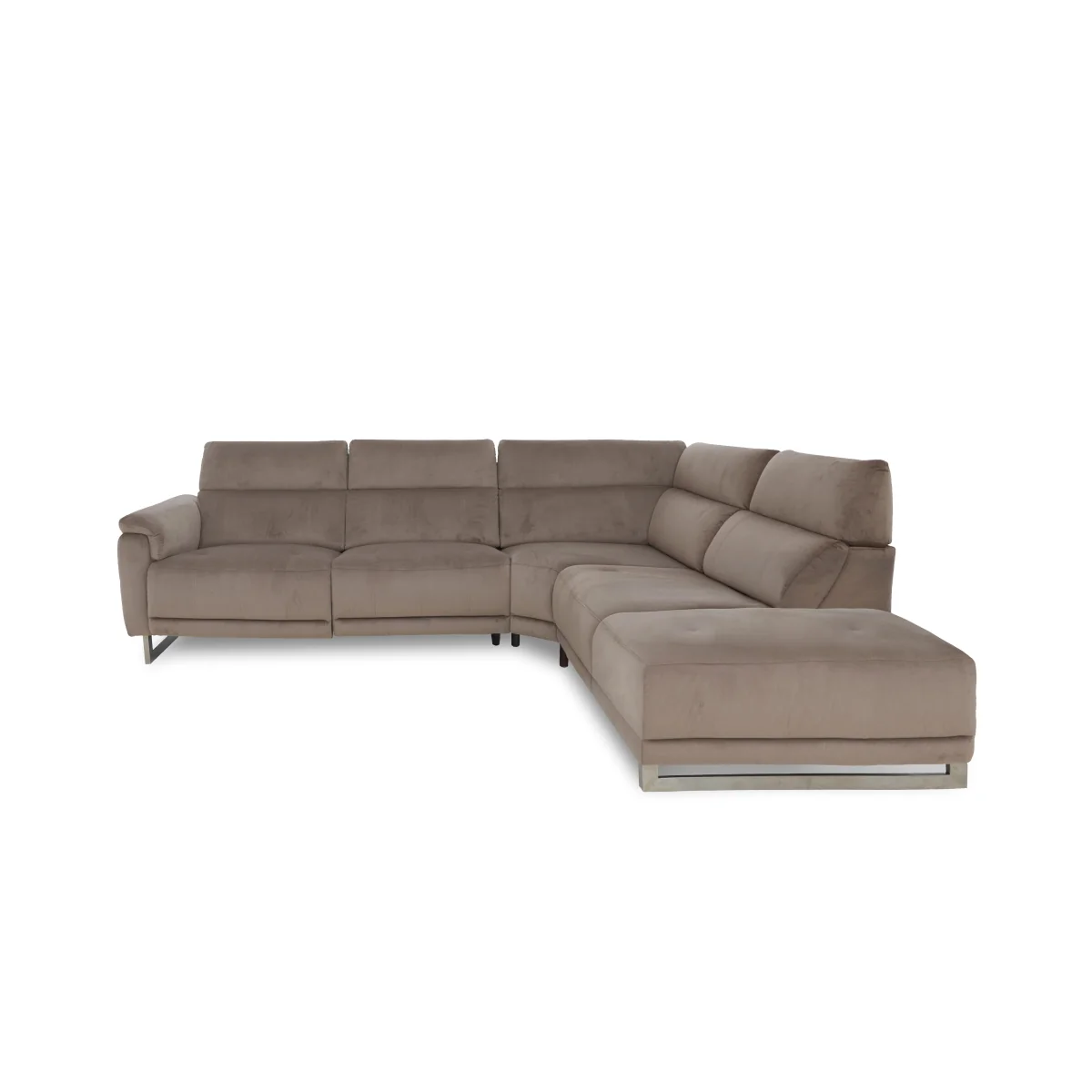 Moet Power Recliner Chaise End Left Hand Facing Corner Sofa with Telescopic Headrests - Opulence Saffron - Sofas and Armchairs - In Time for Christmas – image 3