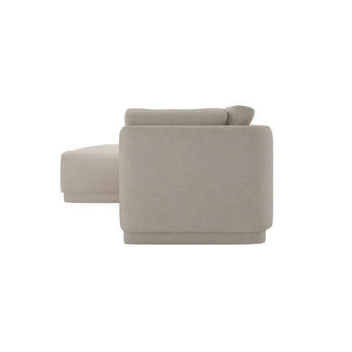 Beige Fabric 4 Seater Left-Hand Chaise L-Shape Corner Sofa - Arden – image 8