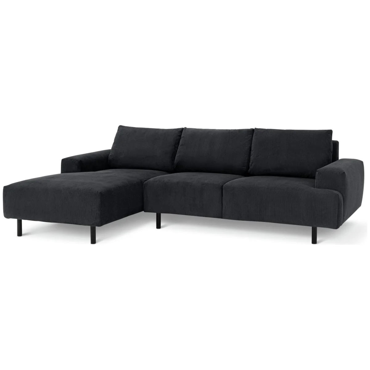 Habitat Julien Fabric Left Hand Corner Chaise Sofa - Charcoal – image 3