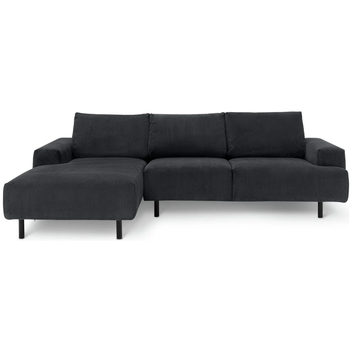 Habitat Julien Fabric Left Hand Corner Chaise Sofa - Charcoal – image 4