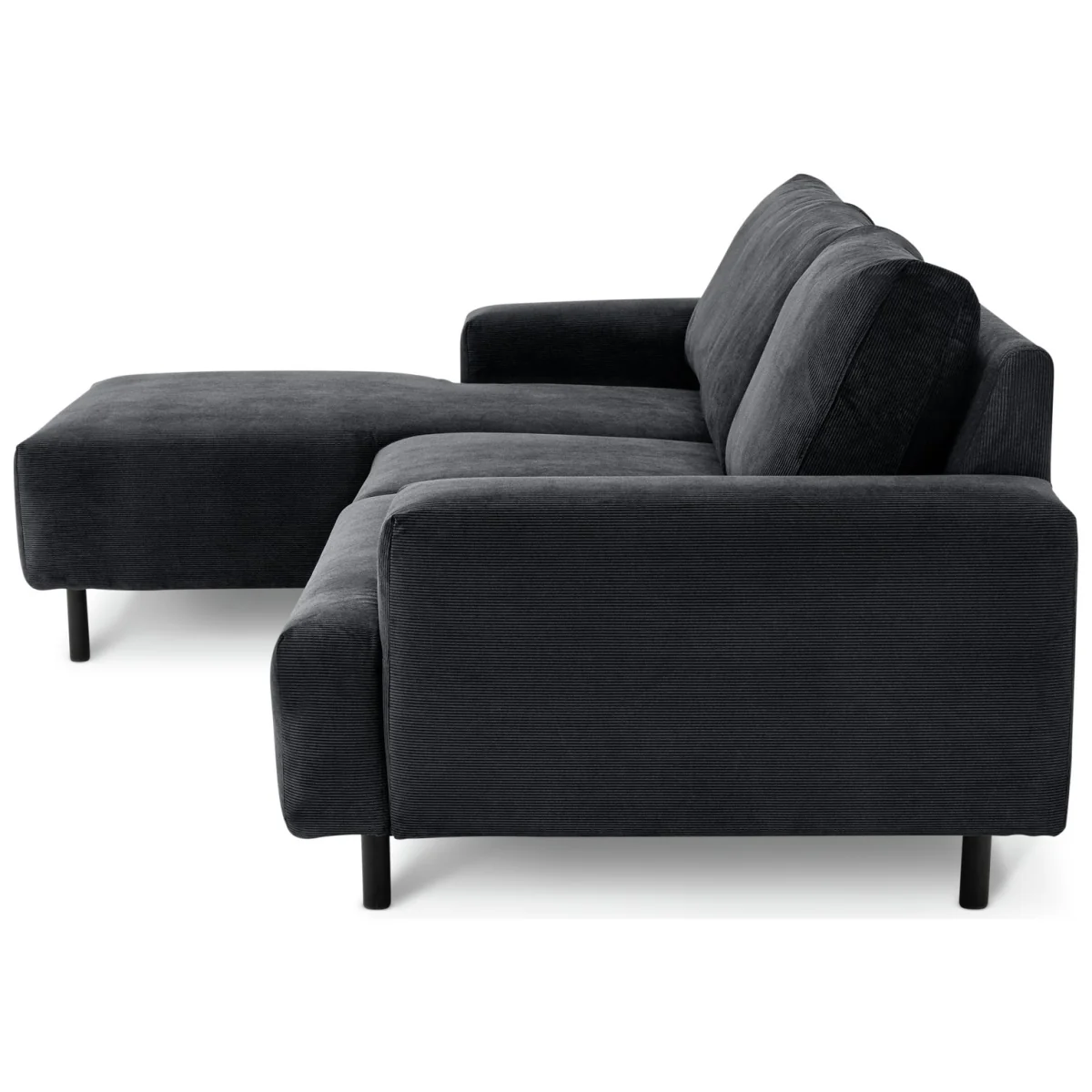 Habitat Julien Fabric Left Hand Corner Chaise Sofa - Charcoal – image 5
