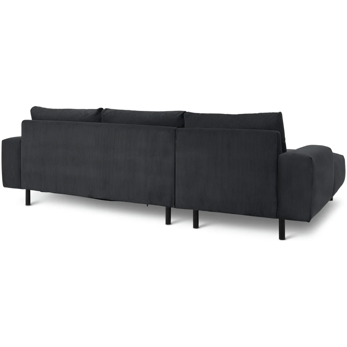 Habitat Julien Fabric Left Hand Corner Chaise Sofa - Charcoal – image 6