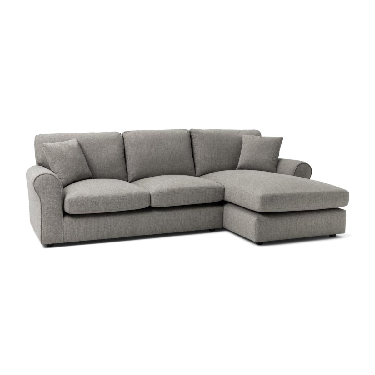 Habitat Lisbon Fabric Right Corner Chaise Sofa - Grey