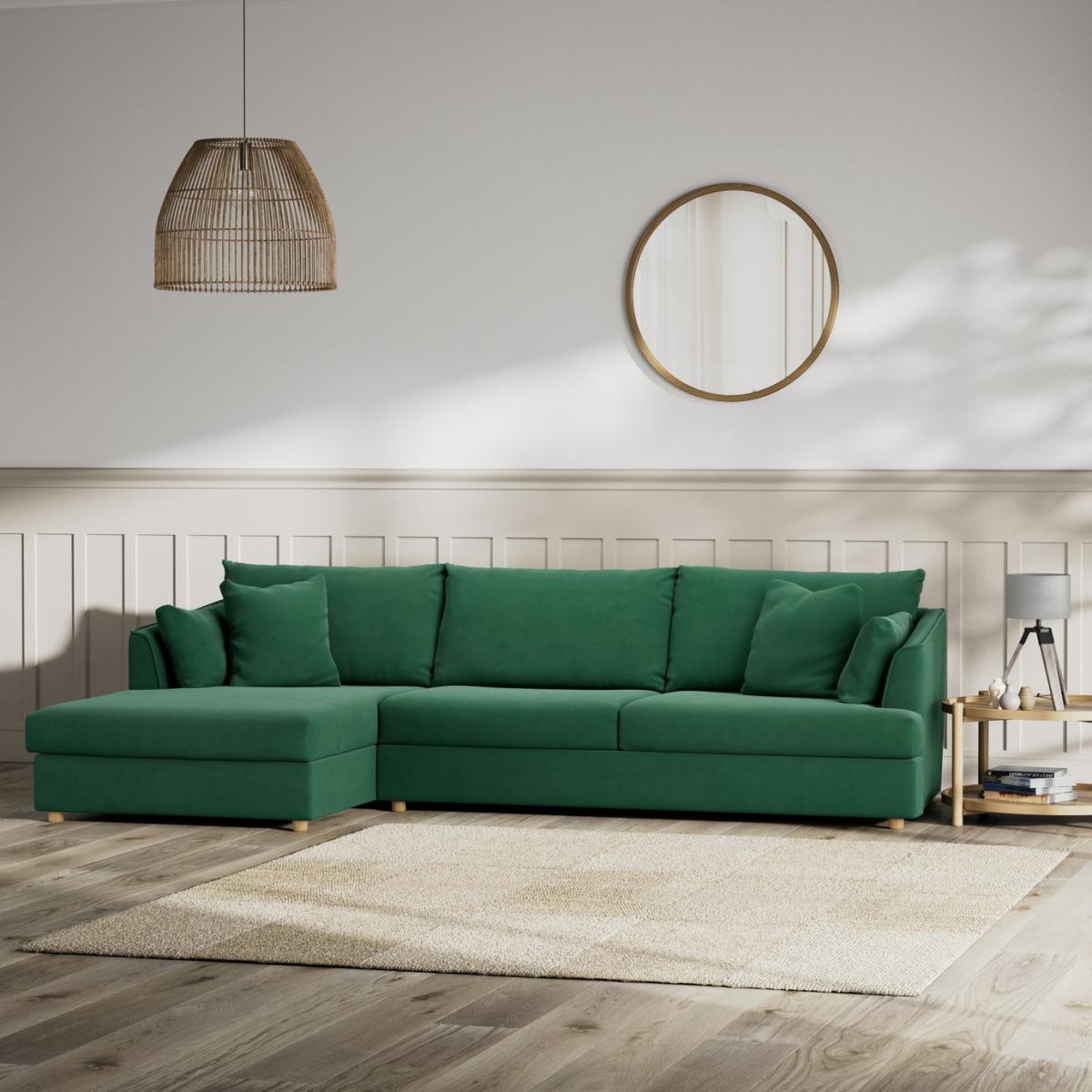 Habitat Holmfirth Left Hand Corner Sofa - Green – image 2