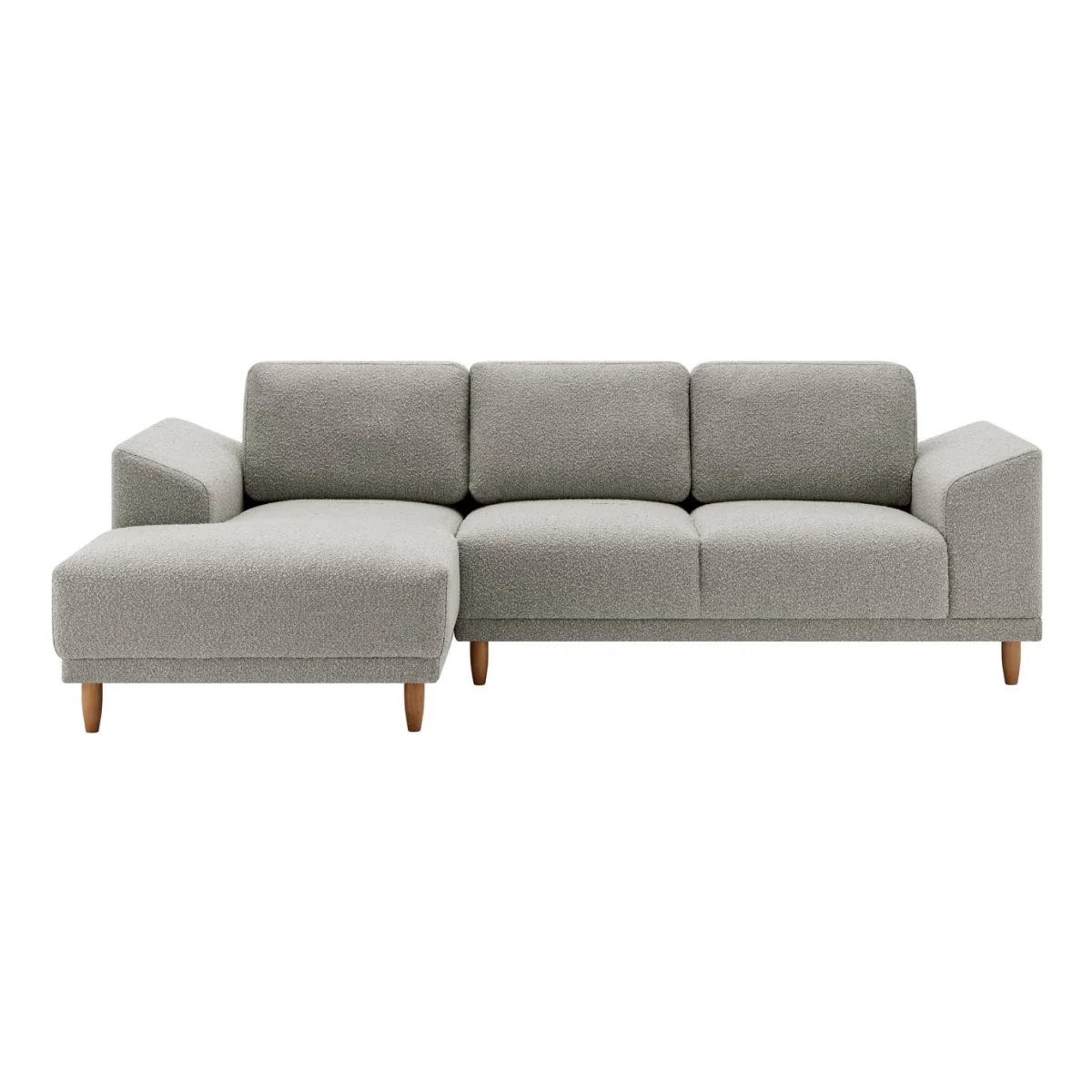 Habitat Draper Boucle Fabric Right Hand Corner Chaise Sofa - Natural – image 3