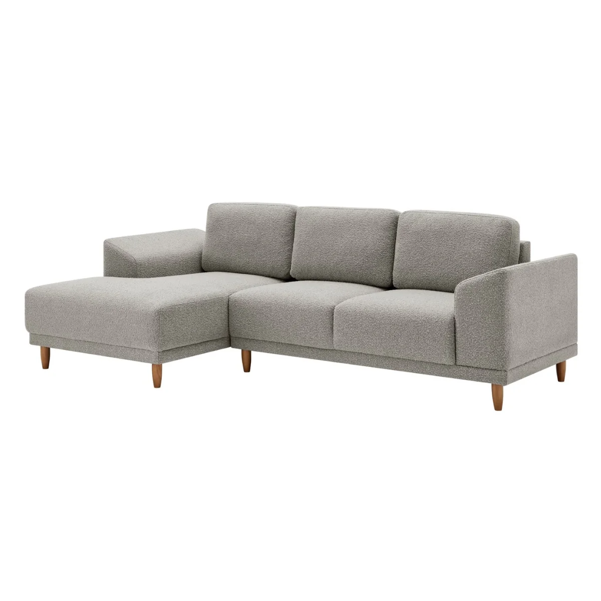 Habitat Draper Boucle Fabric Right Hand Corner Chaise Sofa - Natural – image 4