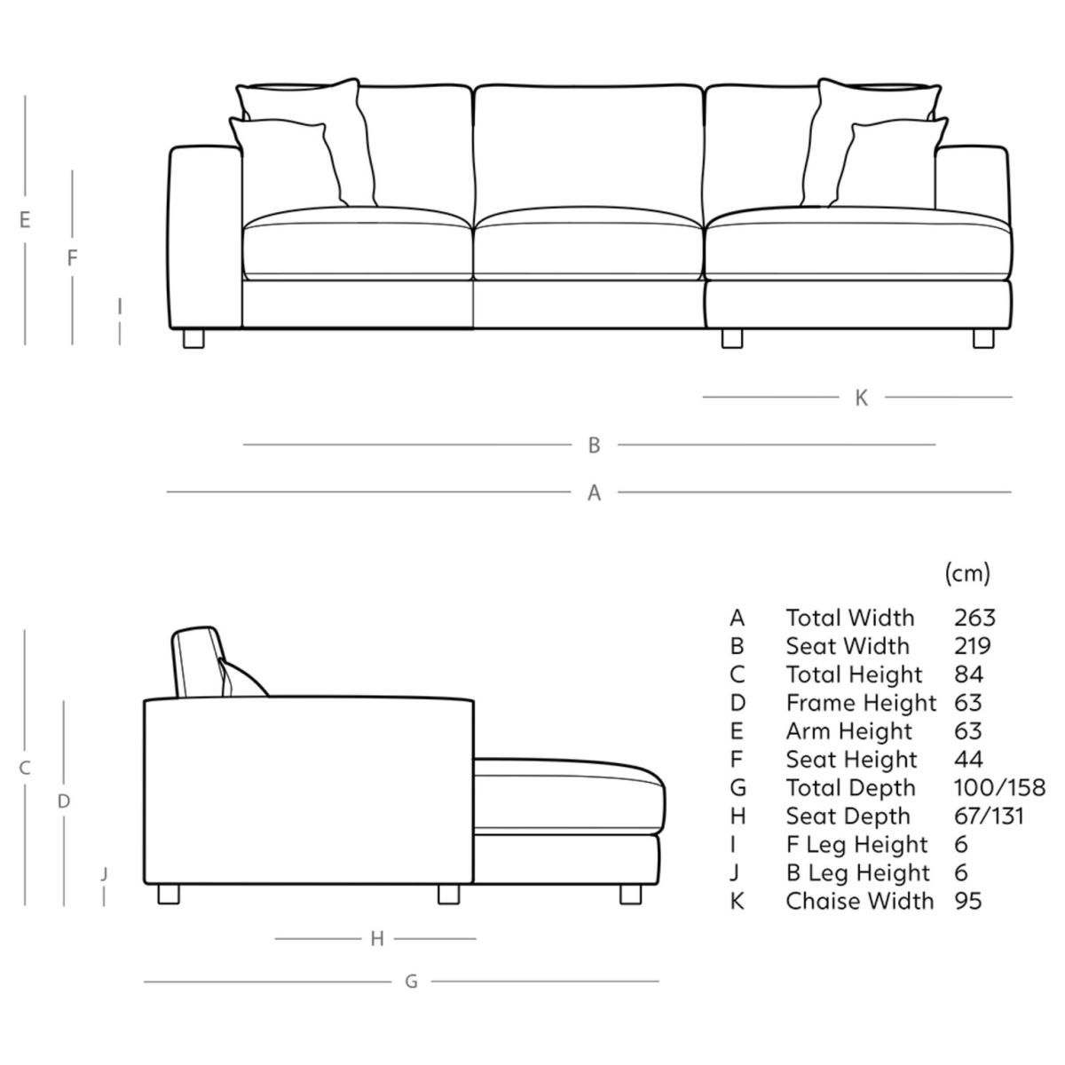 Swoon Althaea Fabric Right Hand Corner Sofa - Indigo Blue – image 6