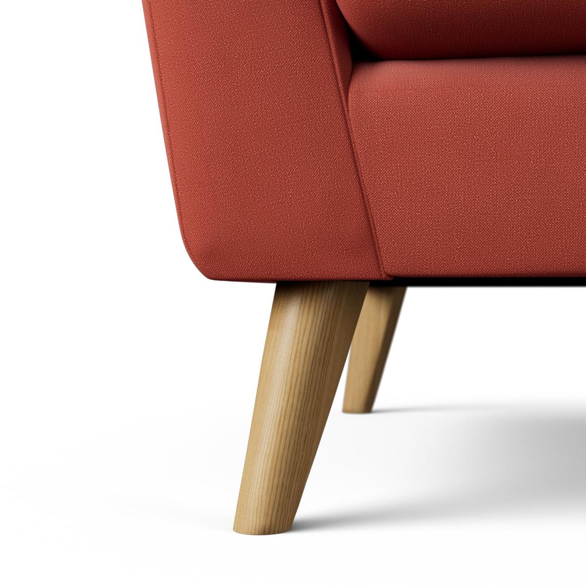 Habitat Ivor Left Hand Corner Sofa - Papaya - Ash Leg – image 5