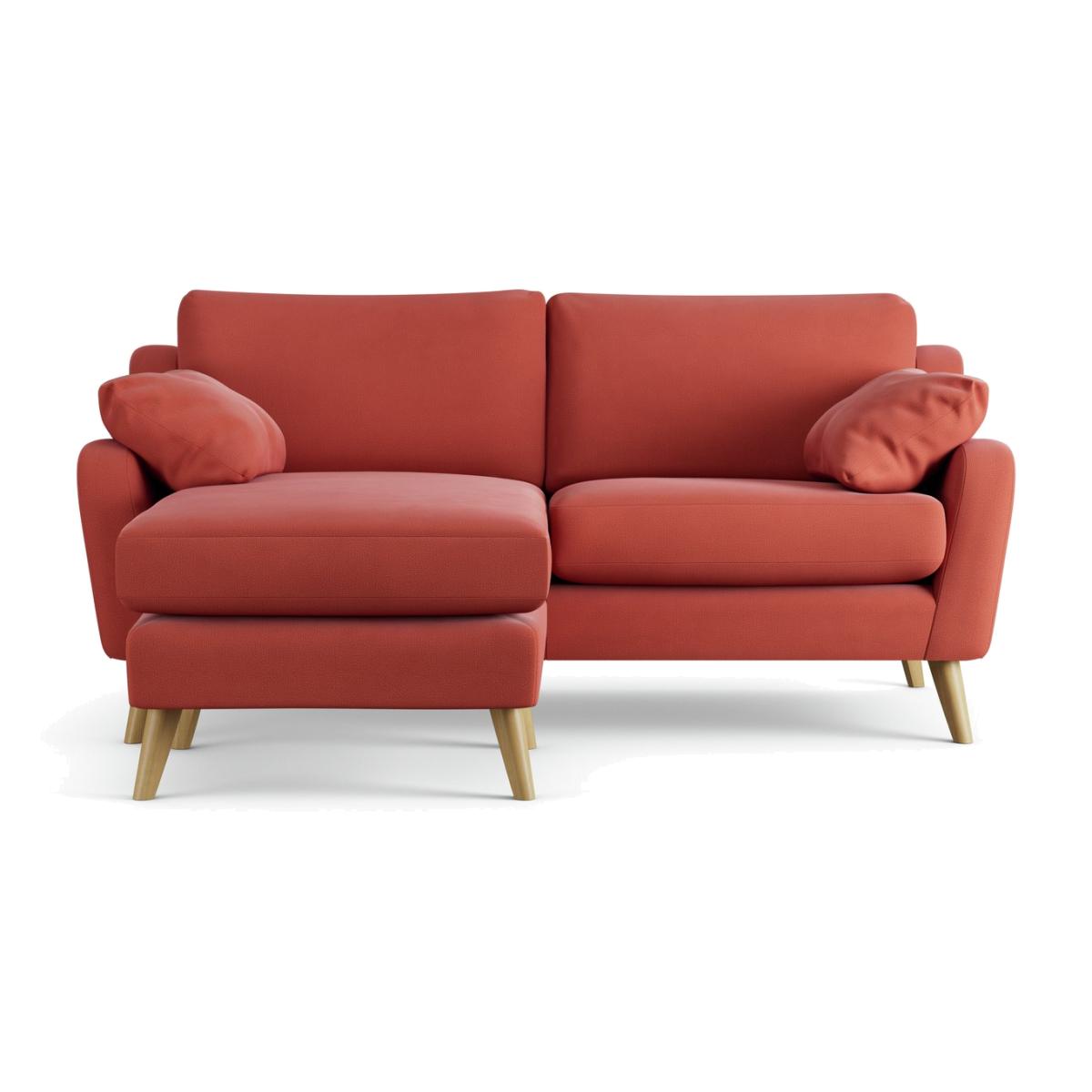 Habitat Ivor Left Hand Corner Sofa - Papaya - Ash Leg – image 1