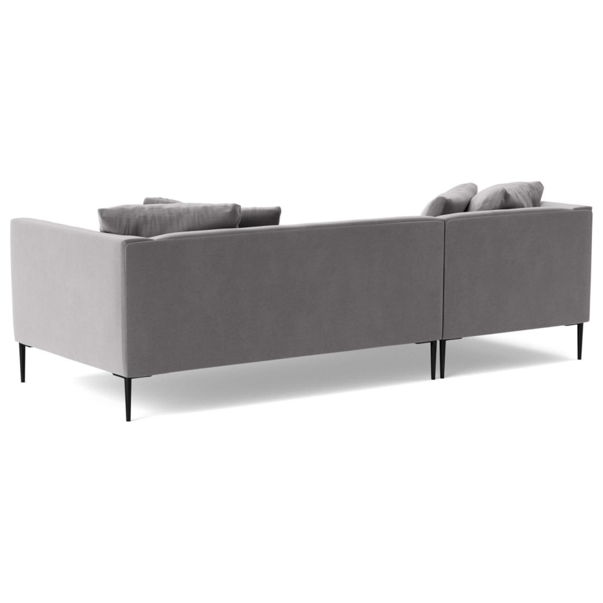 Swoon Alena Velvet Left Hand Corner Sofa - Silver Grey – image 6