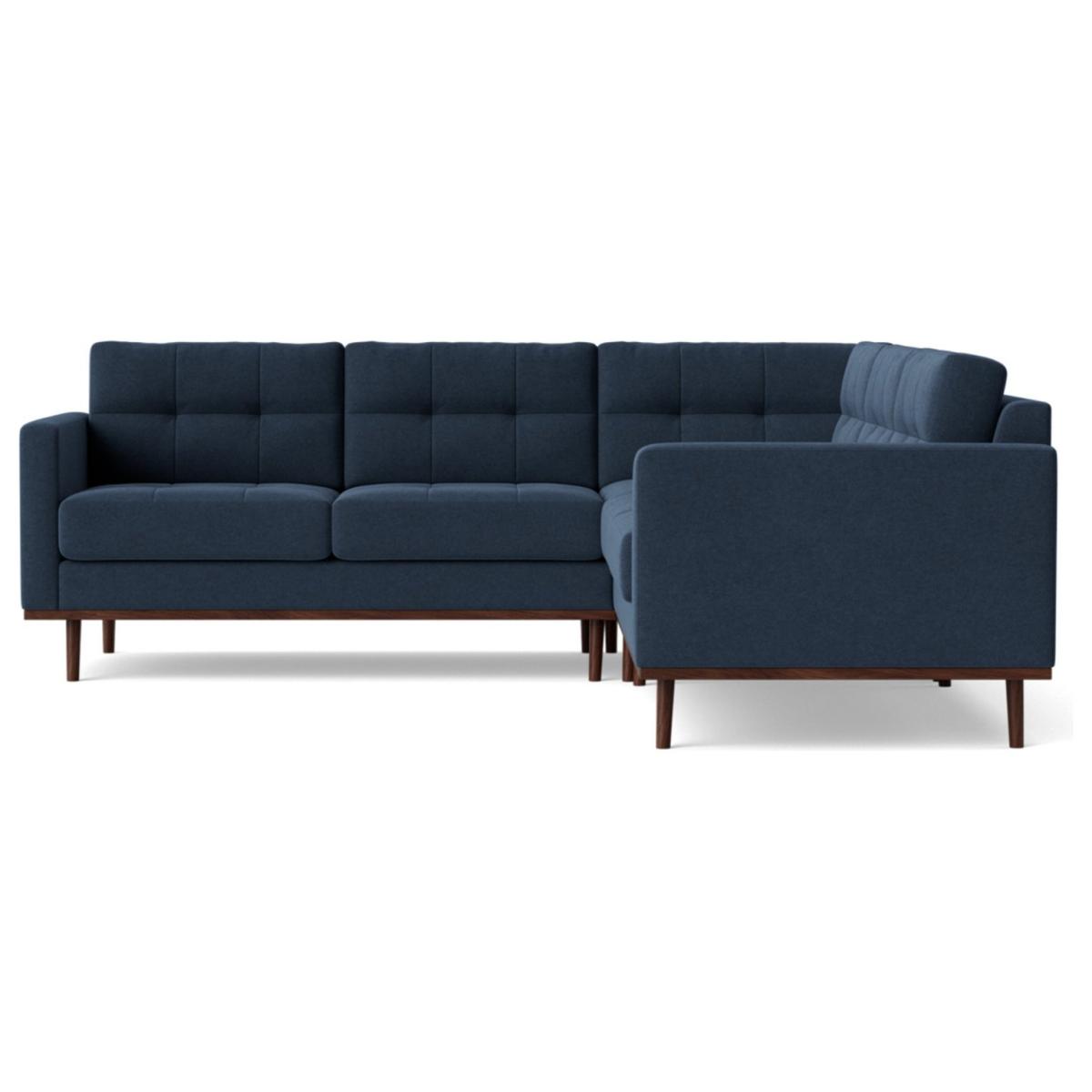 Swoon Berlin Fabric 5 Seater Corner Sofa - Indigo Blue – image 3
