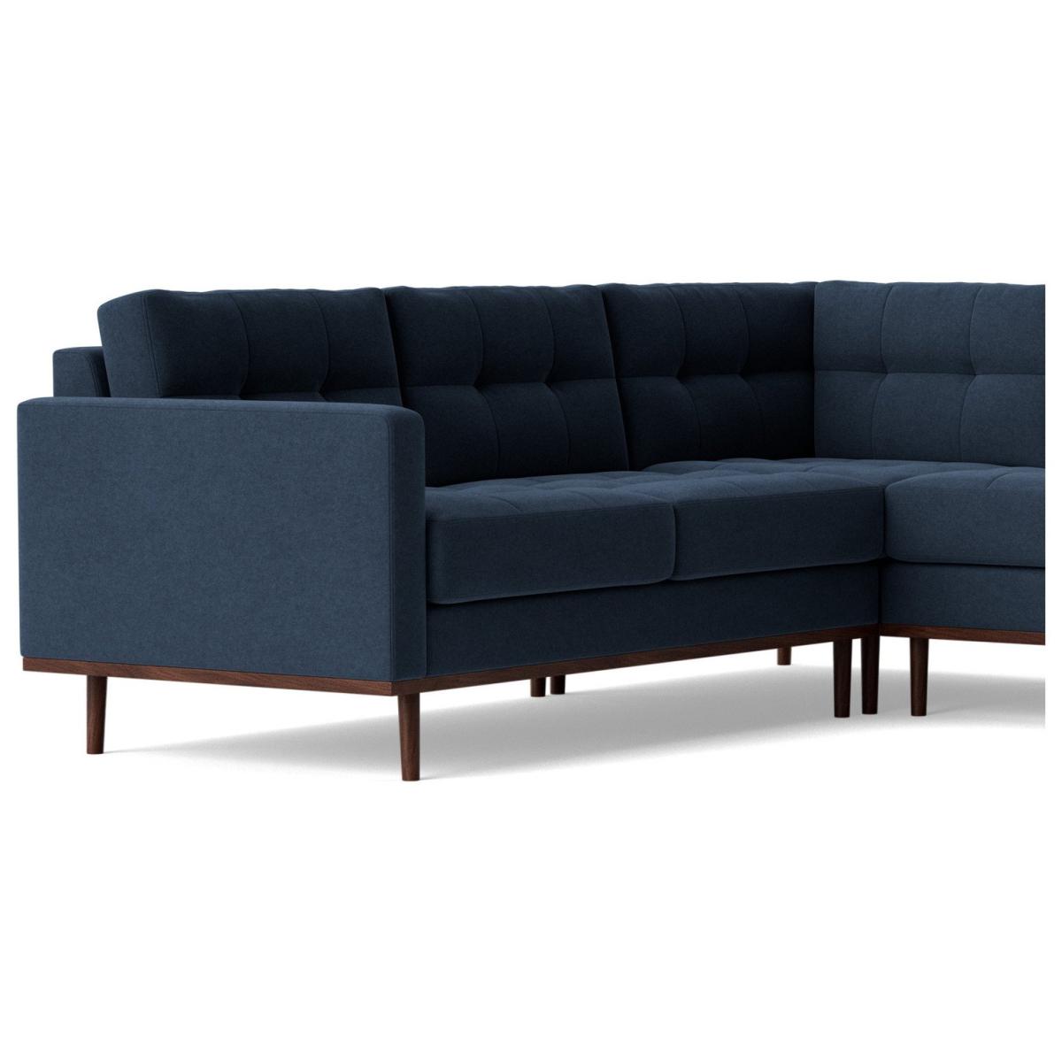 Swoon Berlin Fabric 5 Seater Corner Sofa - Indigo Blue – image 5