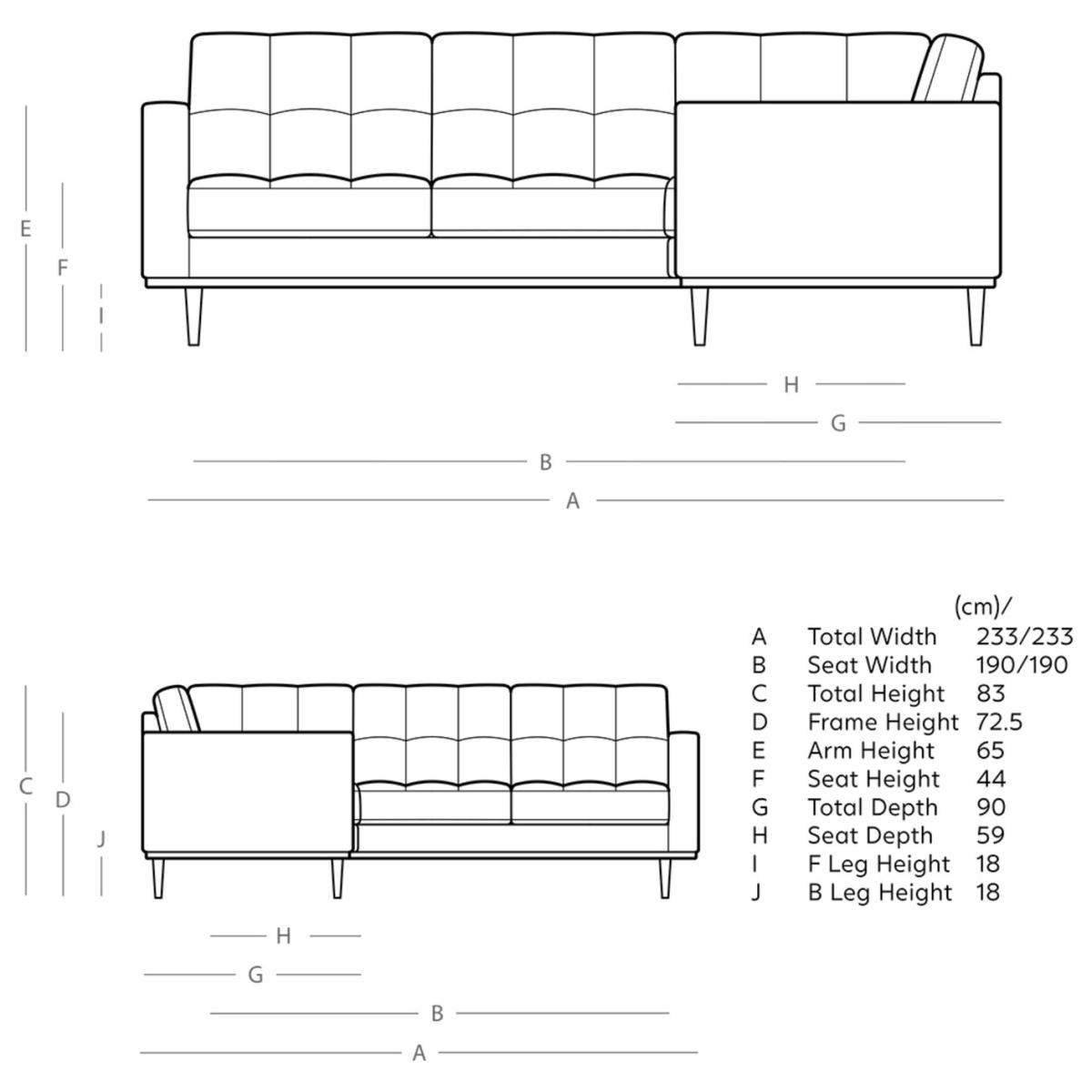 Swoon Berlin Fabric 5 Seater Corner Sofa - Indigo Blue – image 6
