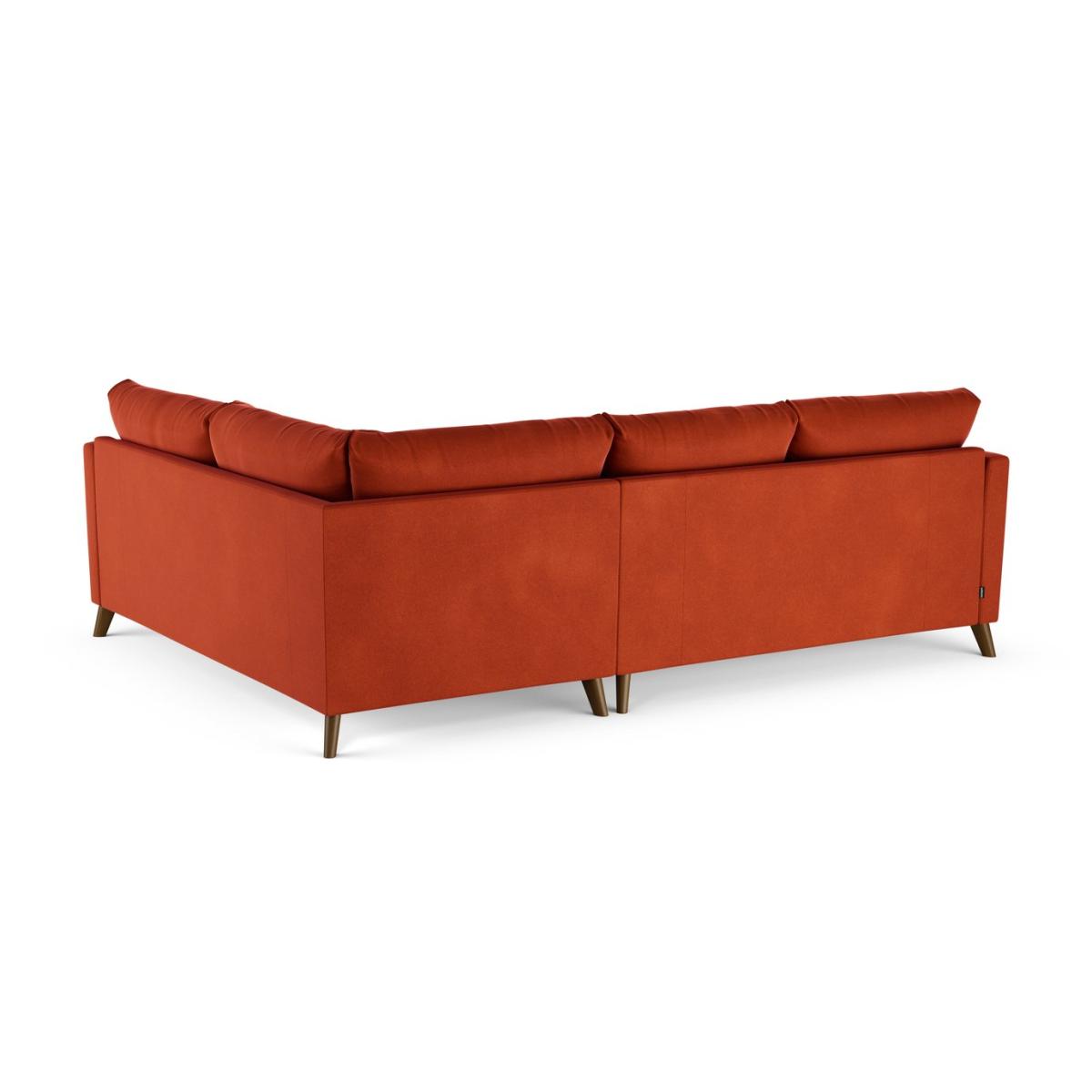 Habitat Lomond Right Hand Corner Sofa - Orange - Dark Leg – image 4