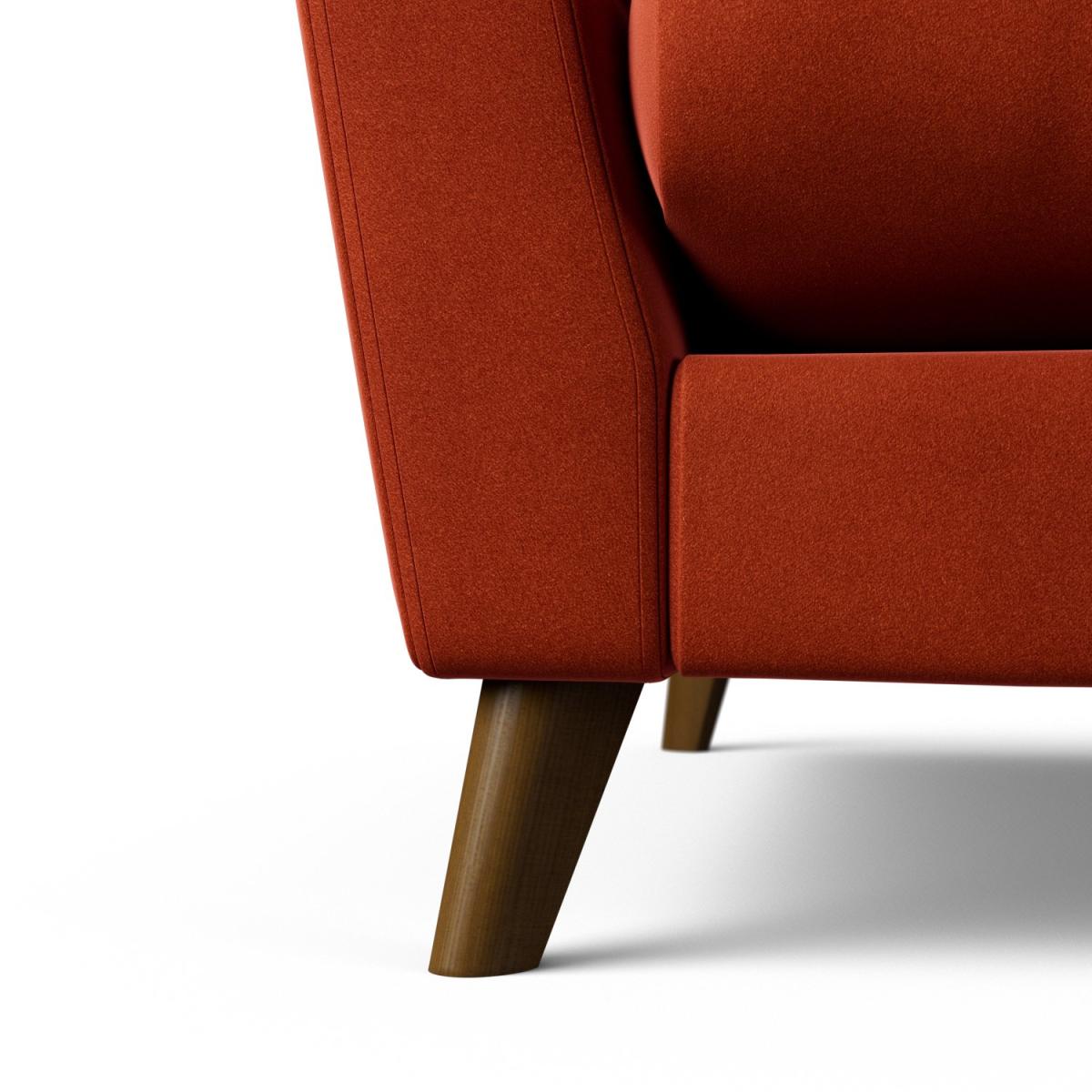 Habitat Lomond Right Hand Corner Sofa - Orange - Dark Leg – image 5