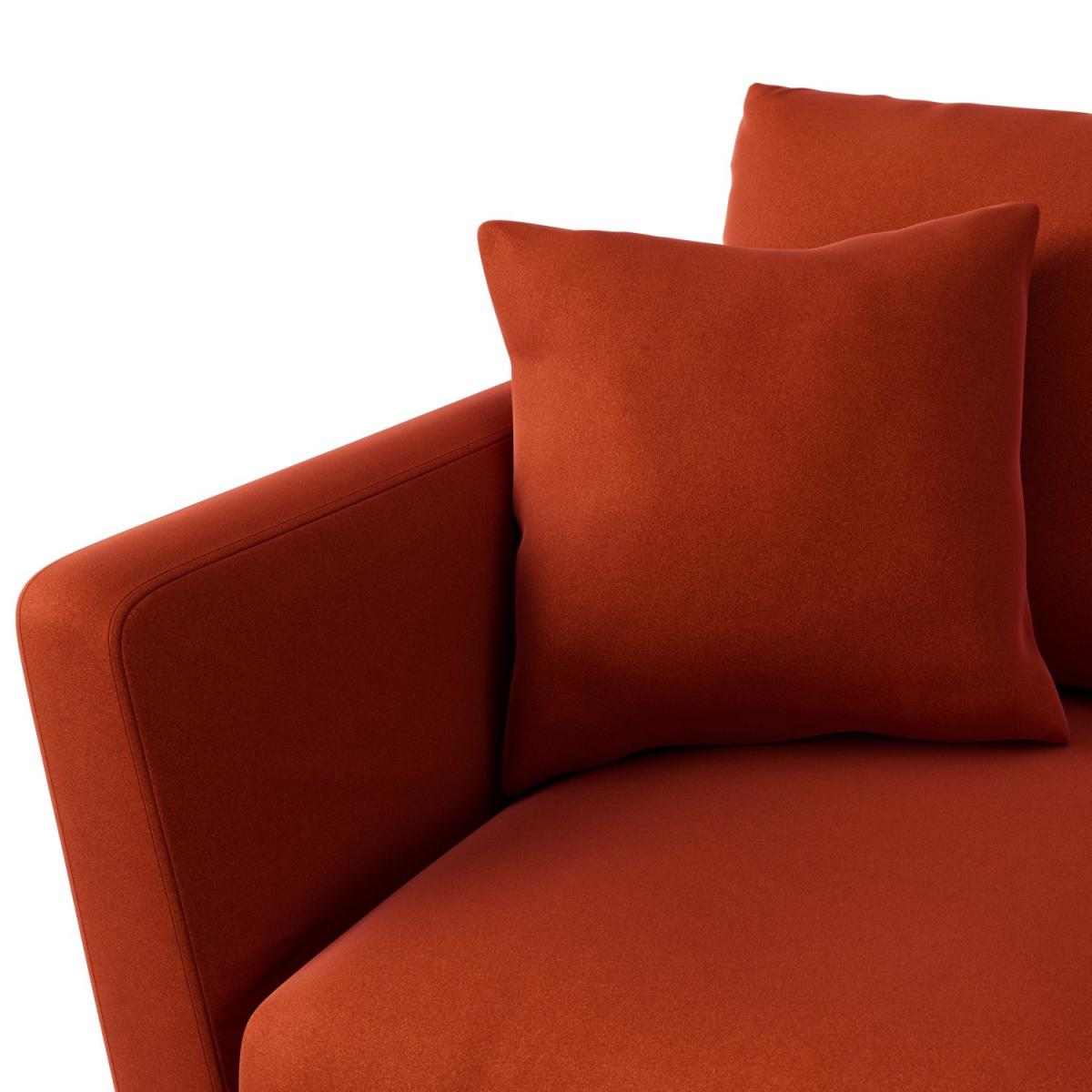 Habitat Lomond Right Hand Corner Sofa - Orange - Dark Leg – image 6