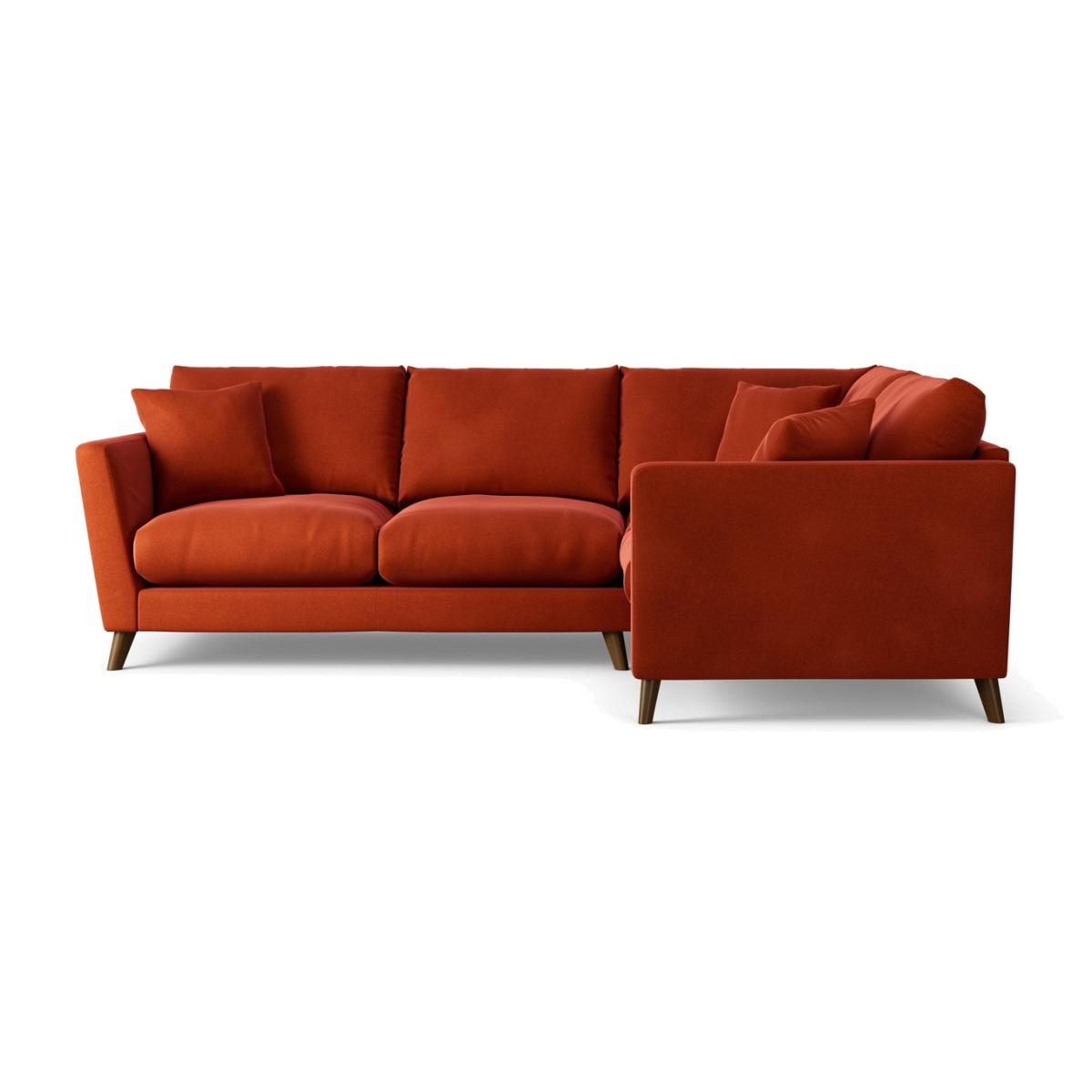 Habitat Lomond Right Hand Corner Sofa - Orange - Dark Leg – image 1