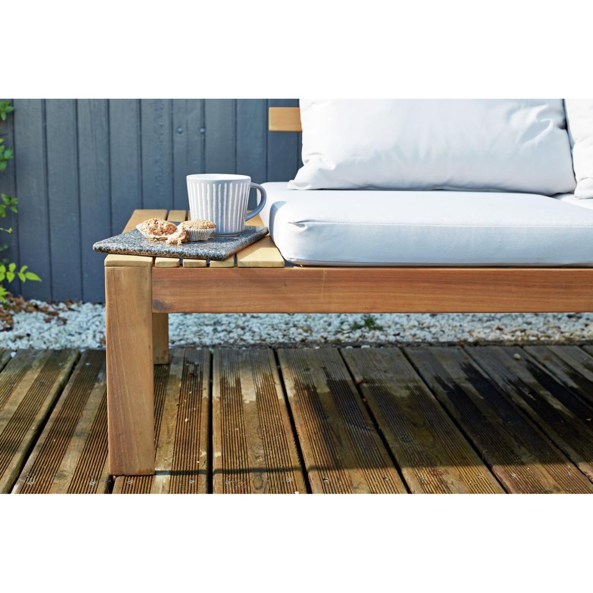 Habitat 6 Seater Wooden Corner Sofa Set - Oak – image 3